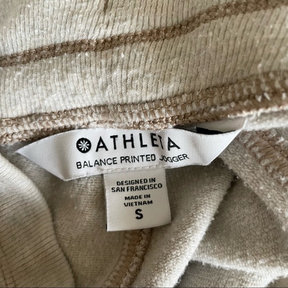 Athleta Balance Printed Soft Joggers Pants Camo Oatmeal Heather - Picture 7 of 8